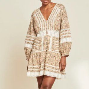 Veronica Beard Addilyn Floral Long Sleeve Mini Dress Size 2